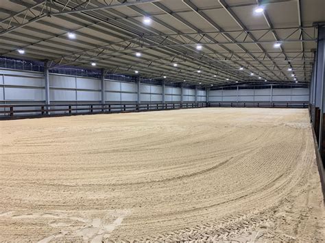 Cost of an indoor riding arena  The Frontier indoor riding arena is a fully indoor equestrian facility designed for year-round riding in any climate